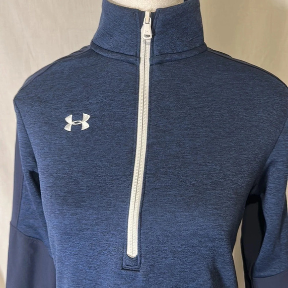 women’s Under Armour Cold Gear Qualifier Hybrid 1/2 zip top size small loose - Picture 6 of 9
